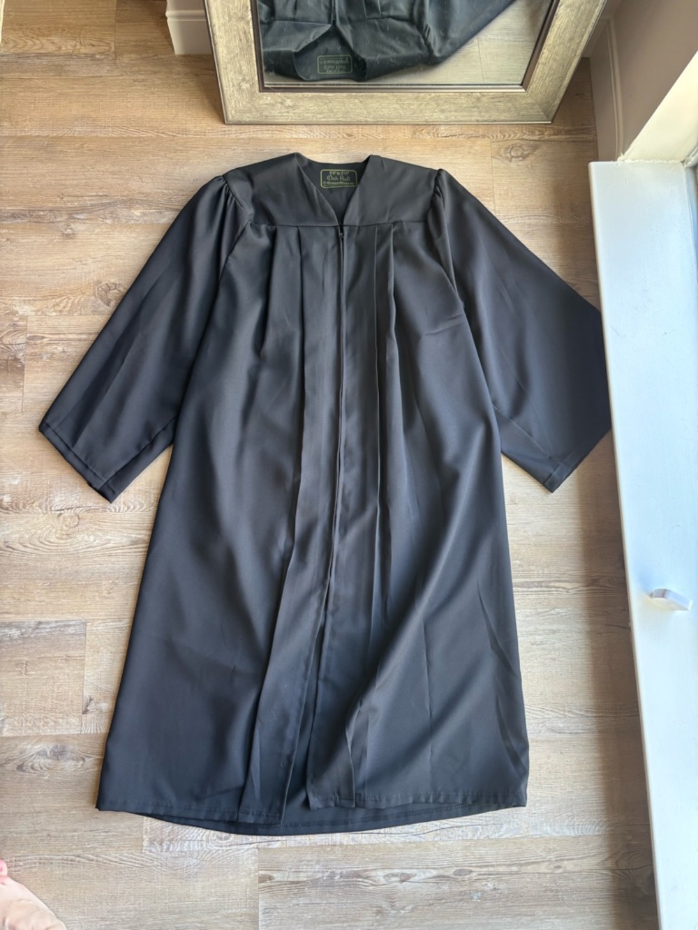 Classic Black Graduation Gown - Unisex Academic Robe